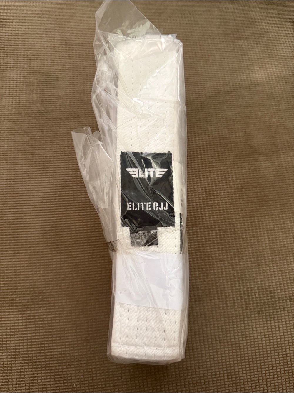 NEW unopened Elite Brazilian Jiu Jitsu White Martial Arts Belt Size F1